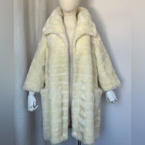 1950s Faux Fur Swing Coat